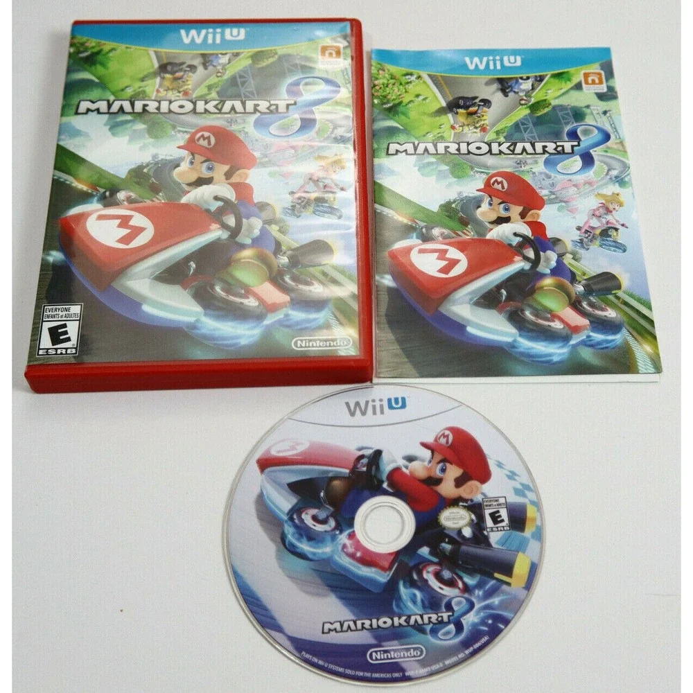MARIO KART‎ 8 -  WII U - COMPLETE! SUPER MARIO KART RACING